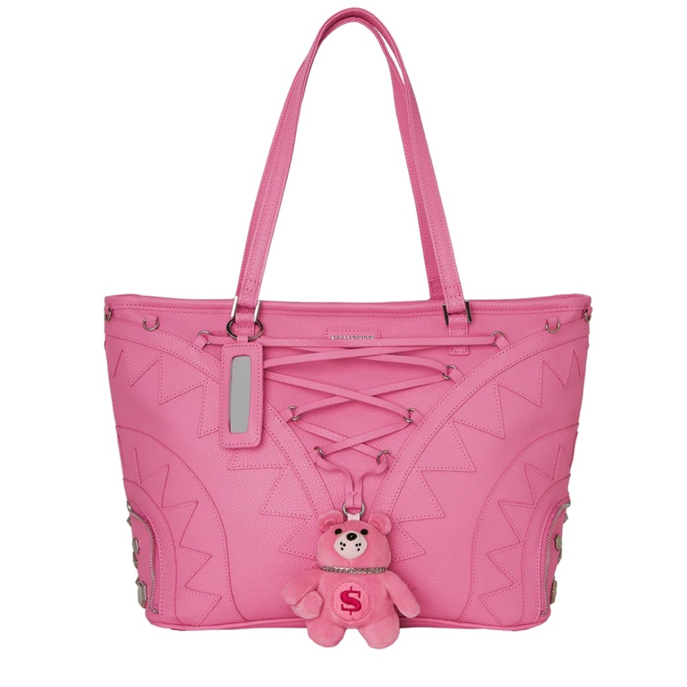 24HR ONLY FIRM DROP‼️ Sprayground Pink Baby bear baddie tote bag - Picture 2 of 6